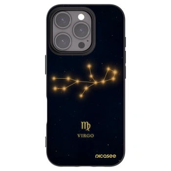 Picasee Μαύρη θήκη σιλικόνης για Apple iPhone 16 Pro - VIRGO