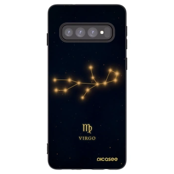 Picasee Μαύρη θήκη σιλικόνης για Samsung Galaxy S10 G973 - VIRGO