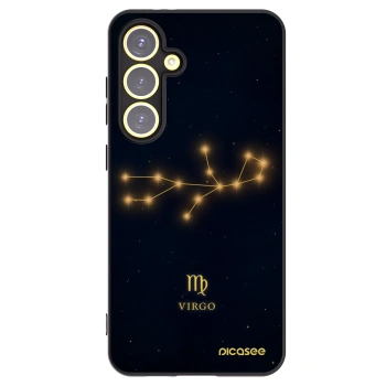 Picasee Μαύρη θήκη σιλικόνης για Samsung Galaxy S24 FE S721B - VIRGO