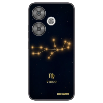 Picasee Μαύρη θήκη σιλικόνης για Xiaomi Poco F6 - VIRGO