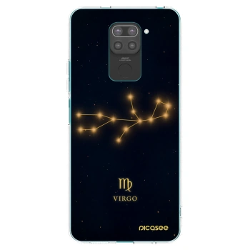 Picasee Μαύρη θήκη σιλικόνης για Xiaomi Redmi Note 9 - VIRGO