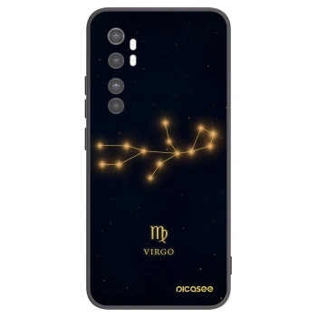 Picasee Μαύρη θήκη σιλικόνης για Xiaomi Mi Note 10 Lite - VIRGO