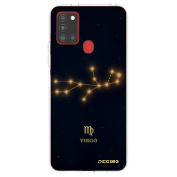 Picasee διαφανής θήκη σιλικόνης Samsung Galaxy A21s - VIRGO