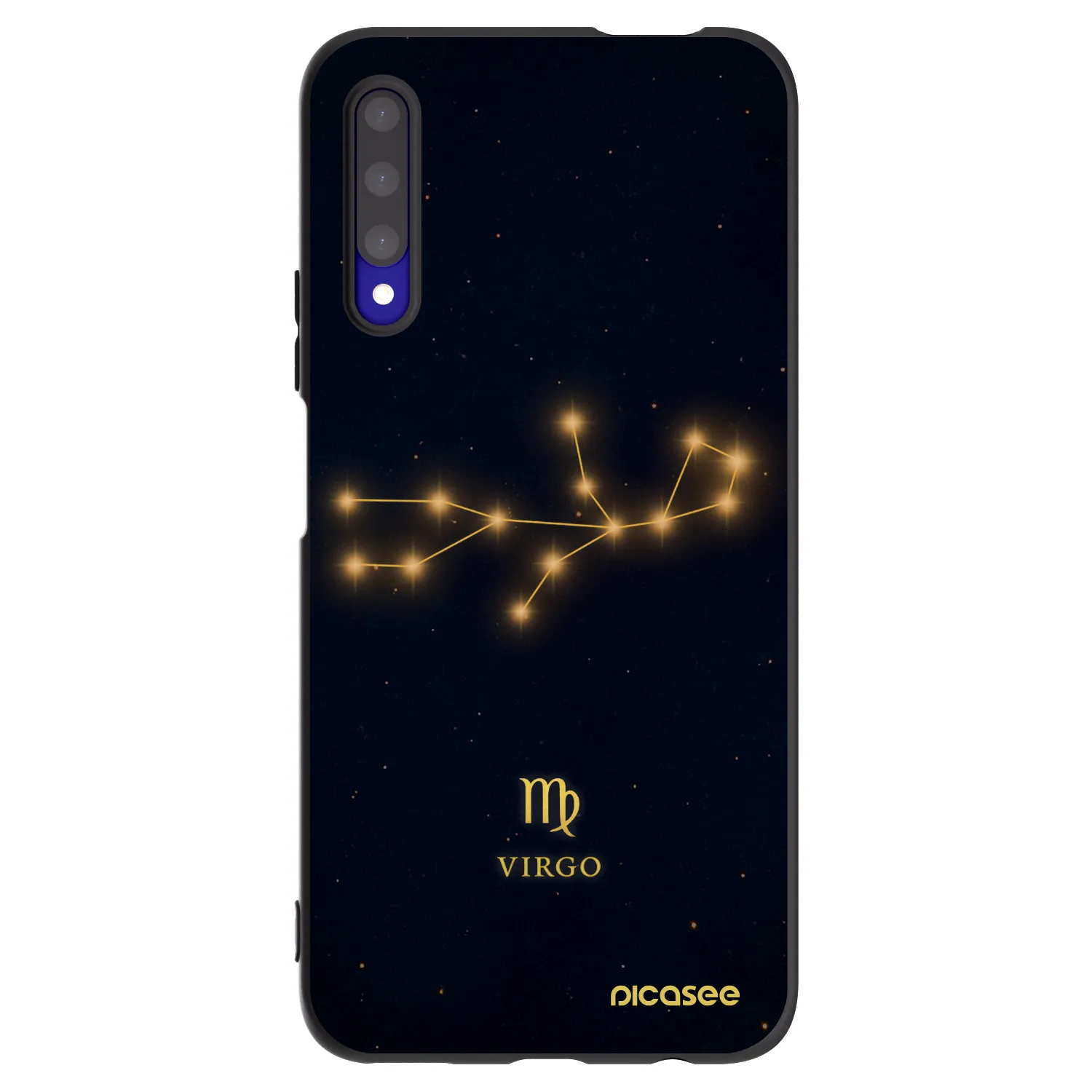 Picasee Μαύρη θήκη σιλικόνης για Honor 9X Pro - VIRGO