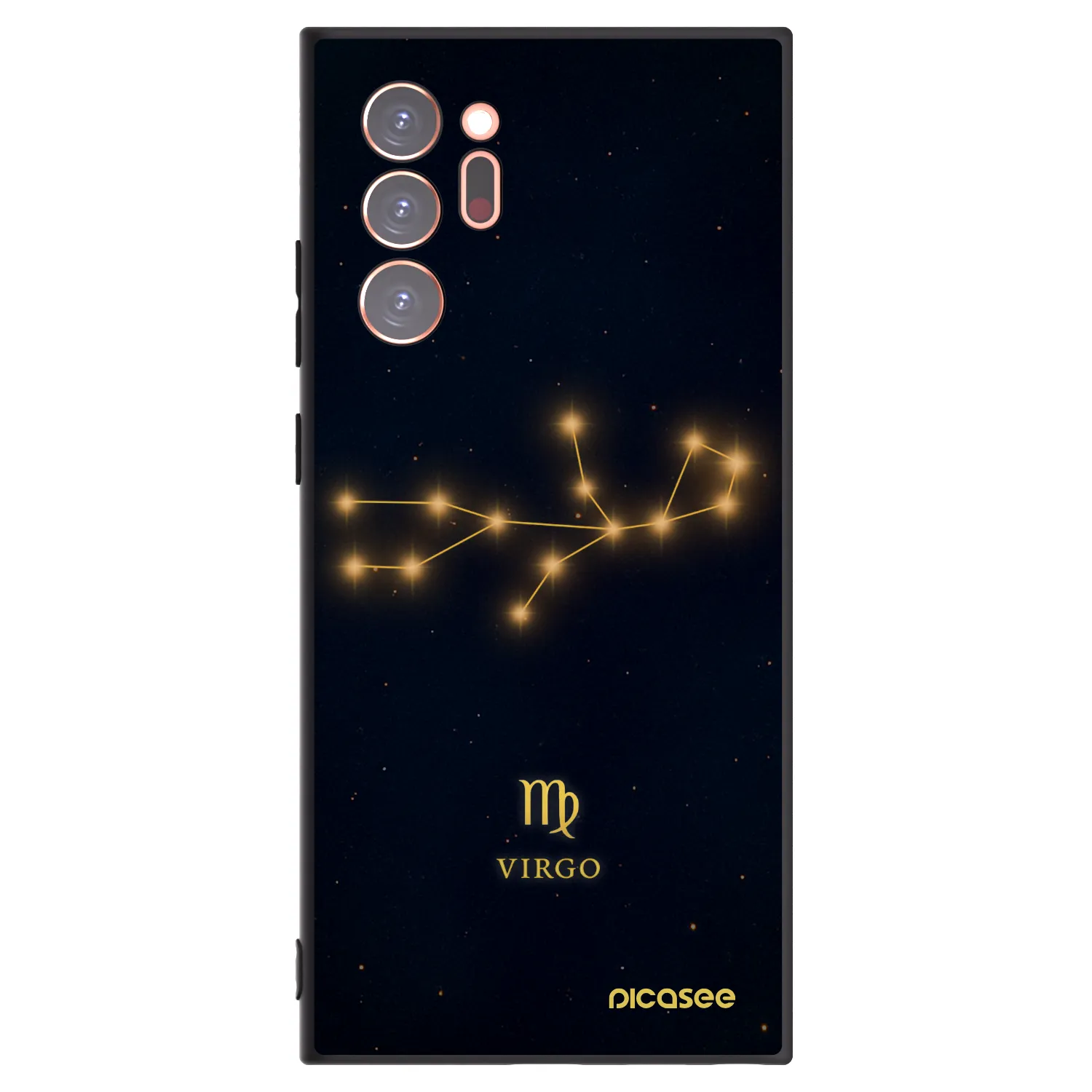 Picasee Μαύρη θήκη σιλικόνης για Samsung Galaxy Note 20 Ultra - VIRGO