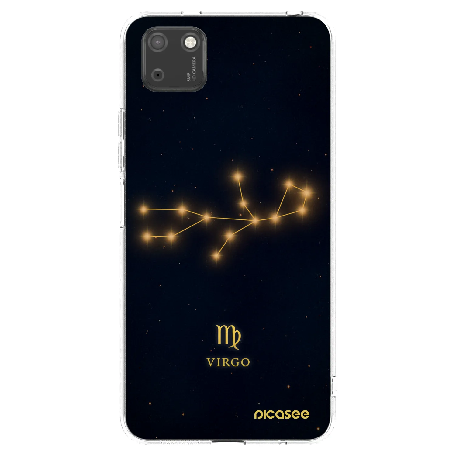Picasee διαφανής θήκη σιλικόνης Huawei Y5P - VIRGO