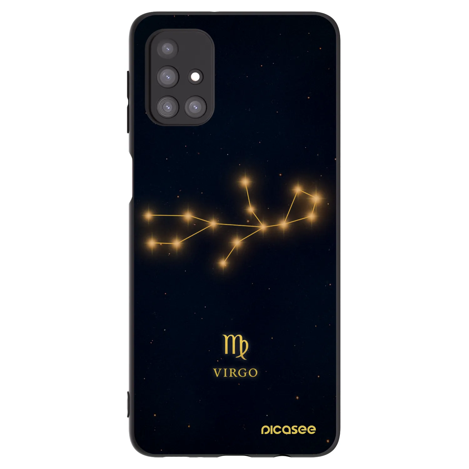 Picasee Μαύρη θήκη σιλικόνης για Samsung Galaxy M31s - VIRGO