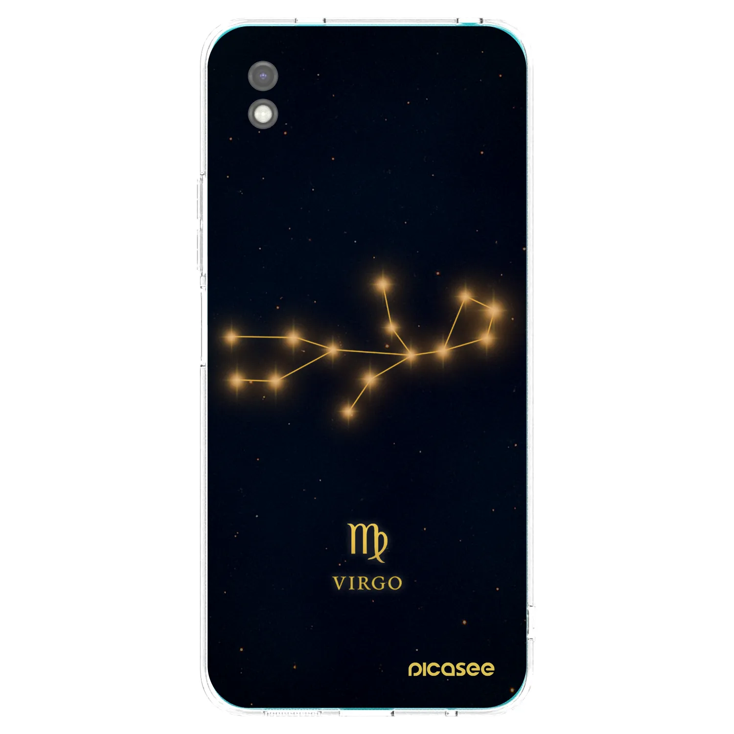 Picasee Μαύρη θήκη σιλικόνης για Xiaomi Redmi 9A - VIRGO