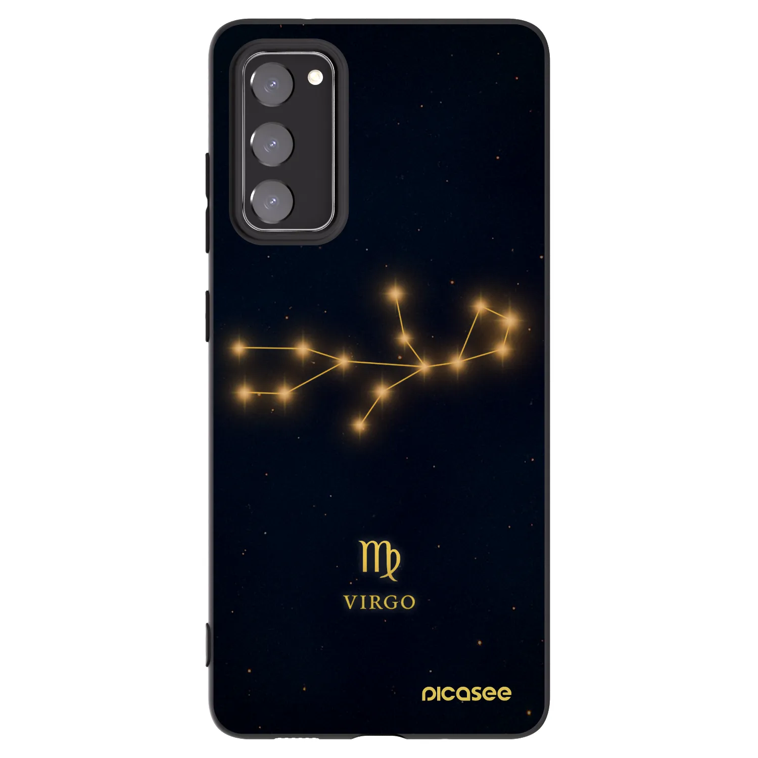 Picasee Μαύρη θήκη σιλικόνης για Samsung Galaxy S20 FE - VIRGO