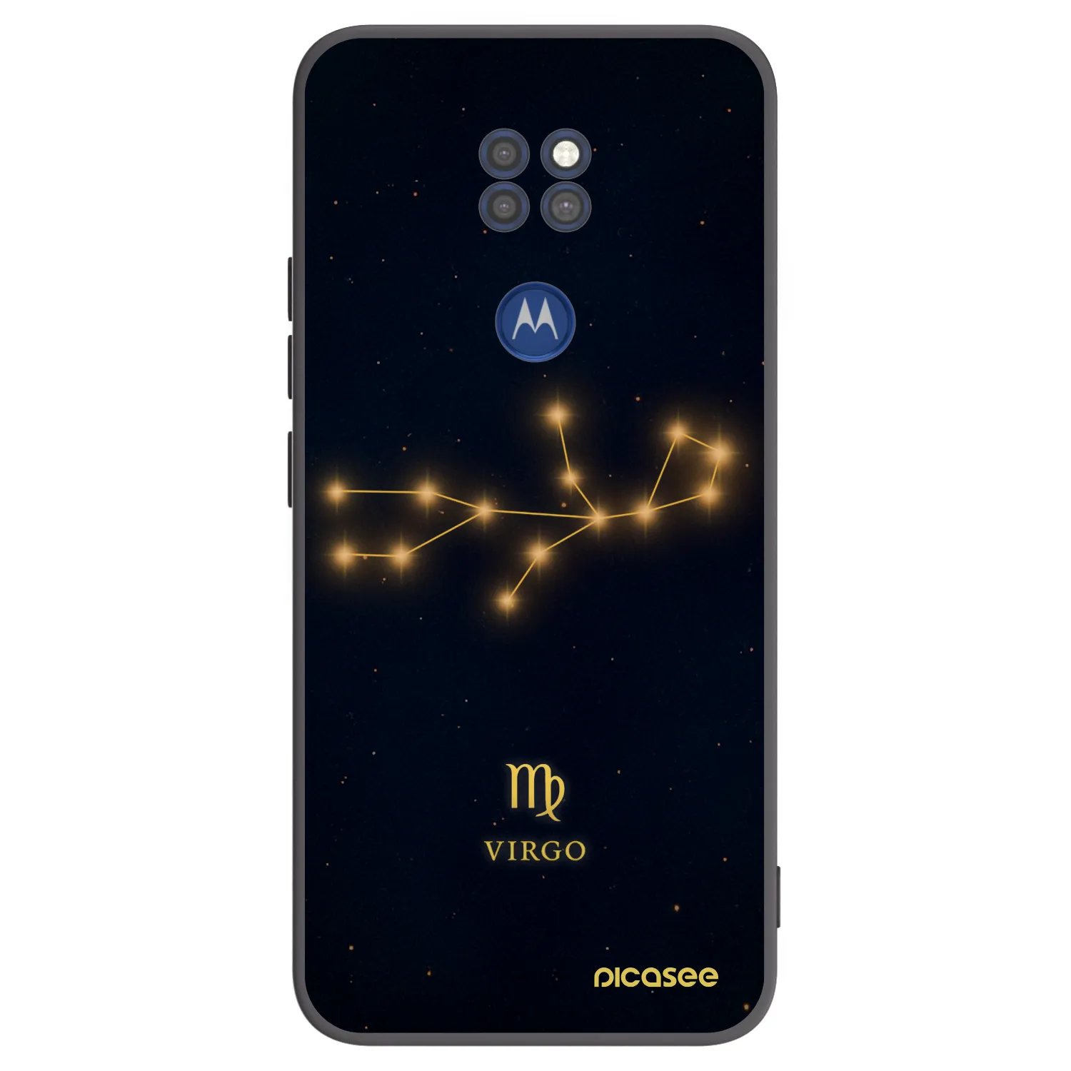 Picasee Μαύρη θήκη σιλικόνης για Motorola Moto G9 Play - VIRGO