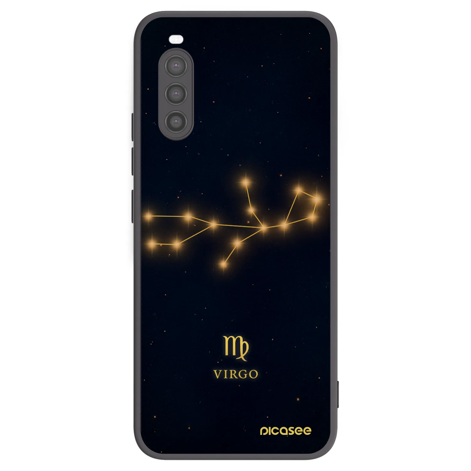Picasee Μαύρη θήκη σιλικόνης για Sony Xperia 10 II - VIRGO