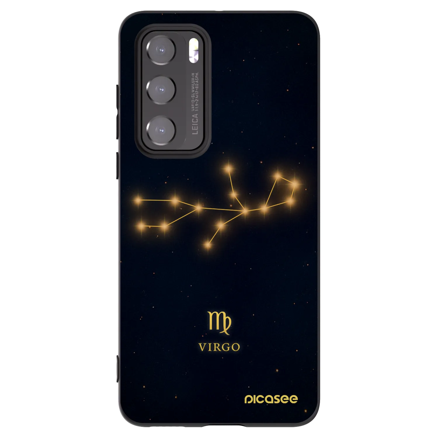 Picasee Μαύρη θήκη σιλικόνης για Huawei P40 - VIRGO