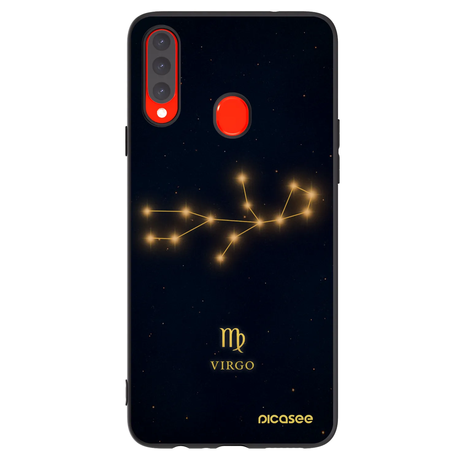 Picasee Μαύρη θήκη σιλικόνης για Samsung Galaxy A20s - VIRGO