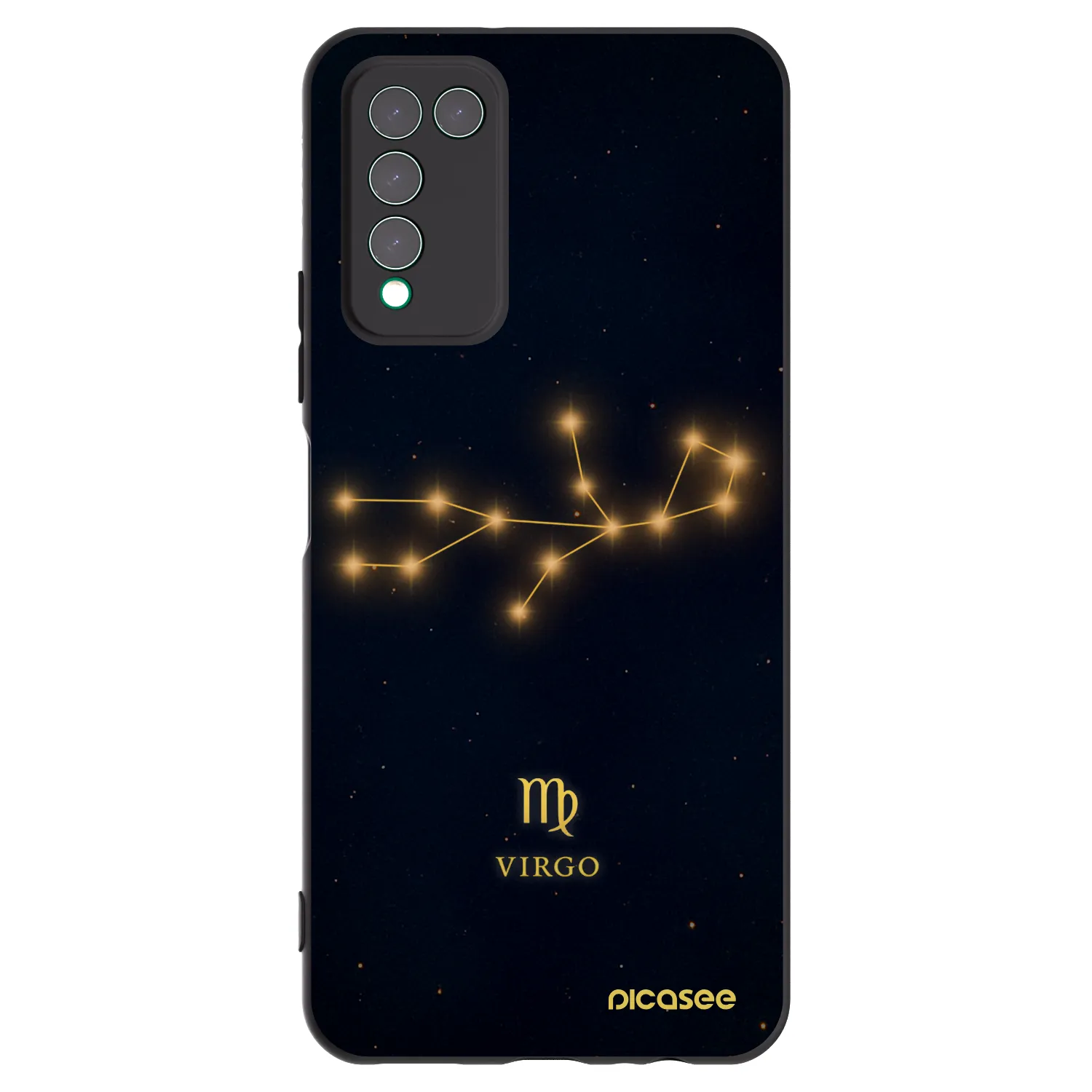 Picasee Μαύρη θήκη σιλικόνης για Honor 10X Lite - VIRGO