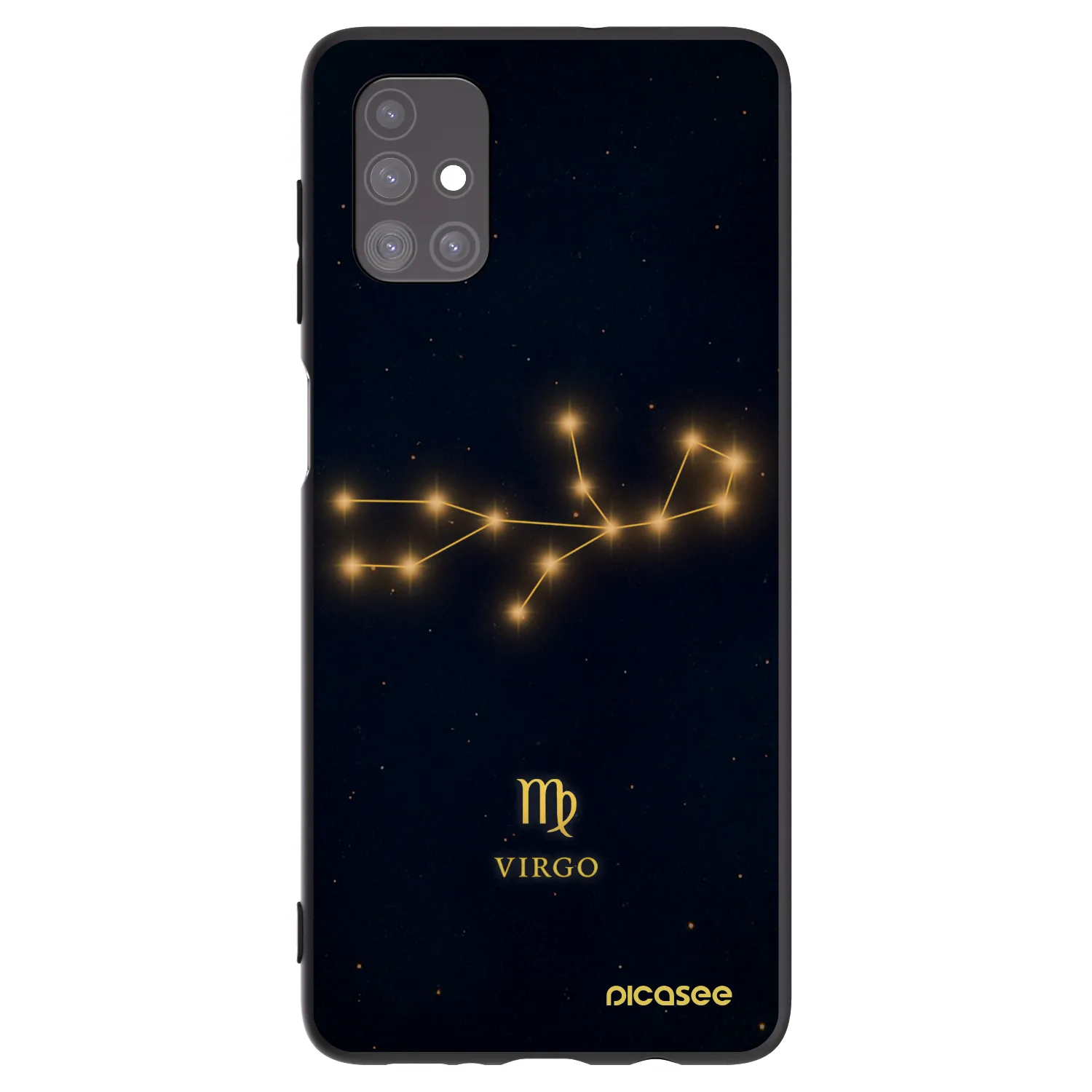 Picasee Μαύρη θήκη σιλικόνης για Samsung Galaxy M51 M515F - VIRGO