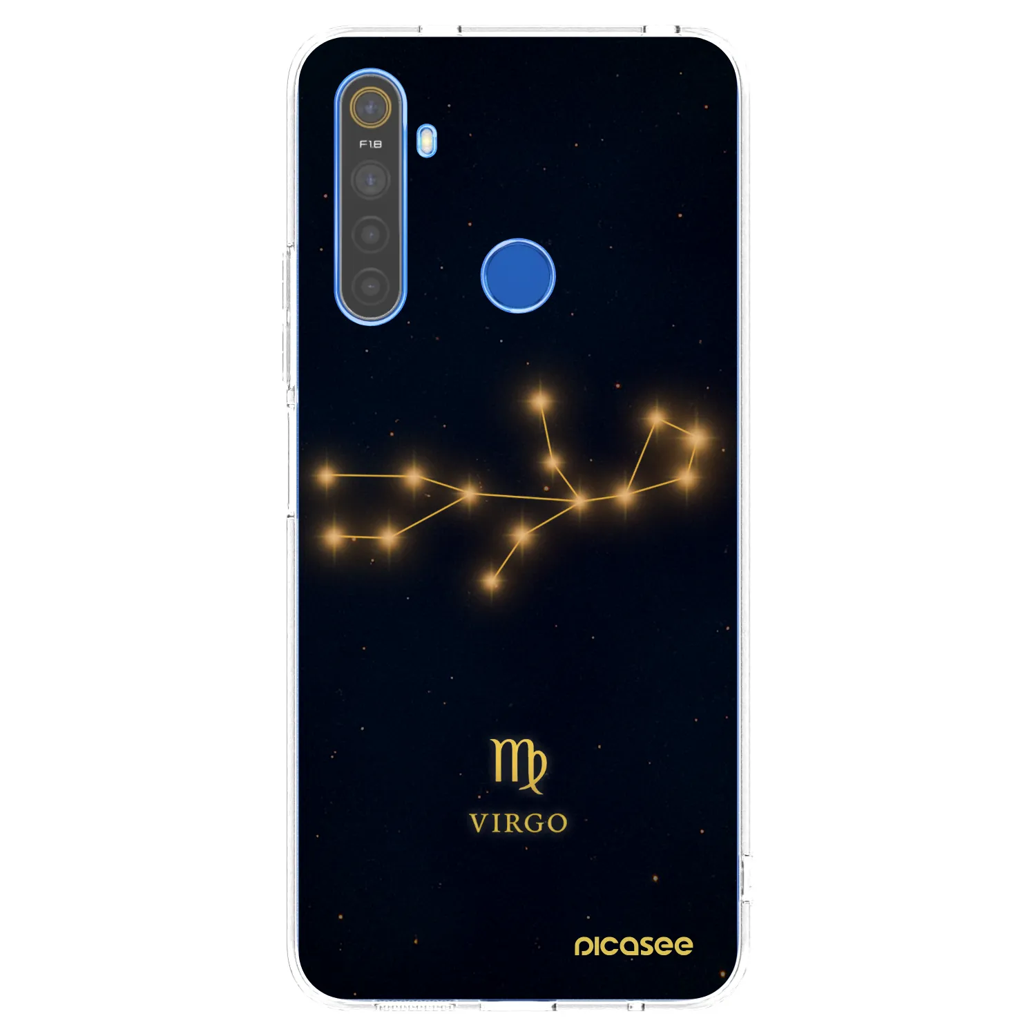 Picasee διαφανής θήκη σιλικόνης Realme 5 - VIRGO