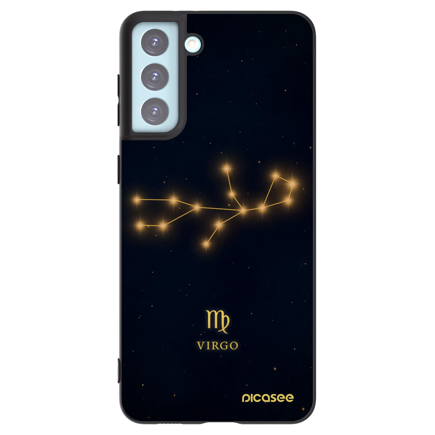 Picasee Μαύρη θήκη σιλικόνης για Samsung Galaxy S21+ 5G G996F - VIRGO