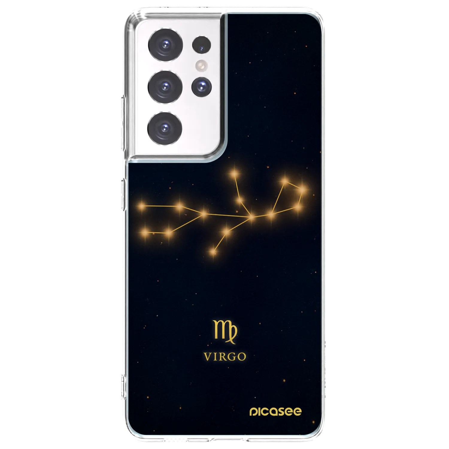 Picasee διαφανής θήκη σιλικόνης Samsung Galaxy S21 Ultra 5G G998B - VIRGO