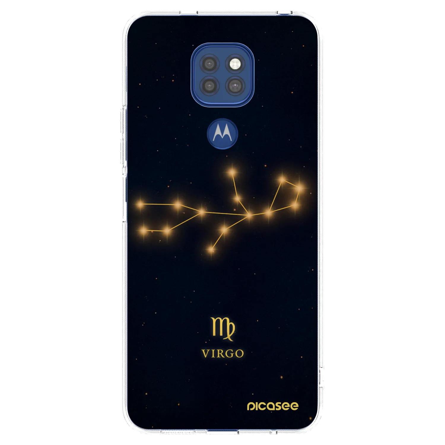 Picasee διαφανής θήκη σιλικόνης Motorola Moto G9 Play - VIRGO