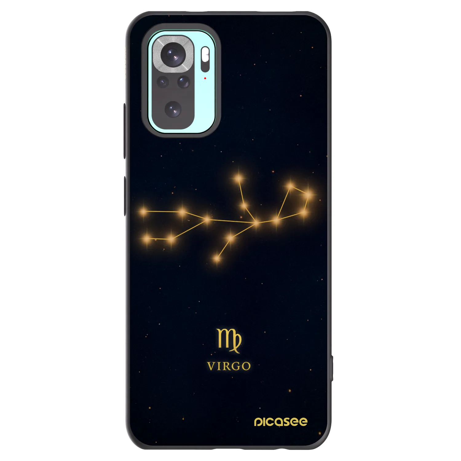 Picasee Μαύρη θήκη σιλικόνης για Xiaomi Redmi Note 10 Pro - VIRGO