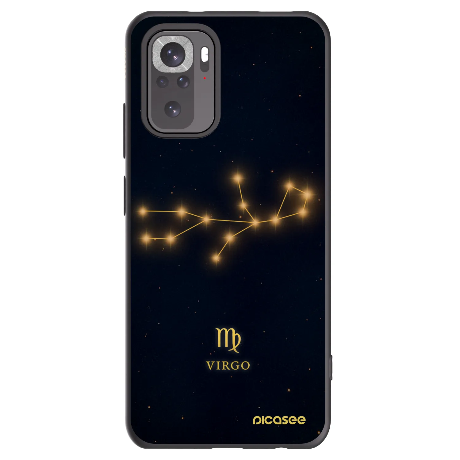 Picasee Μαύρη θήκη σιλικόνης για Xiaomi Redmi Note 10S - VIRGO