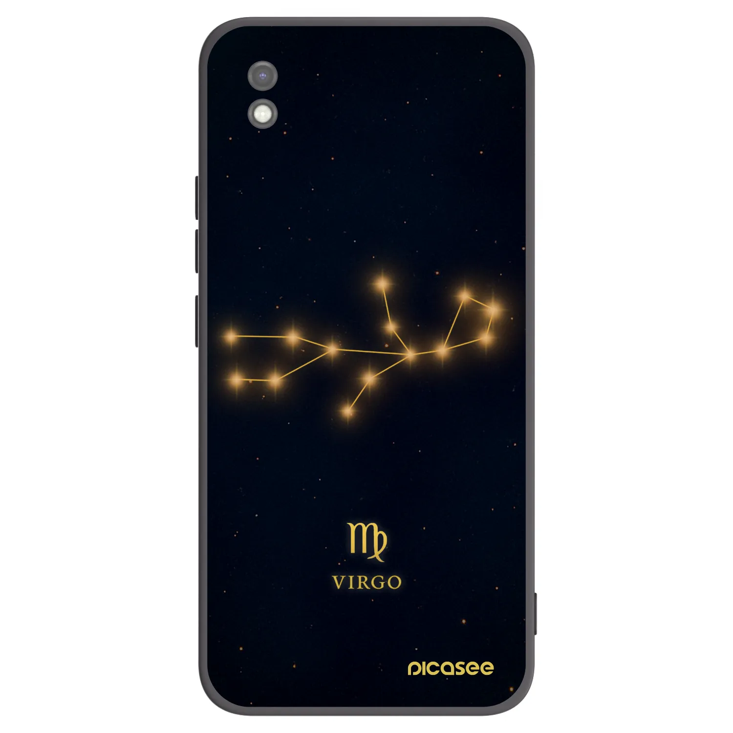 Picasee Μαύρη θήκη σιλικόνης για Xiaomi Redmi 9AT - VIRGO
