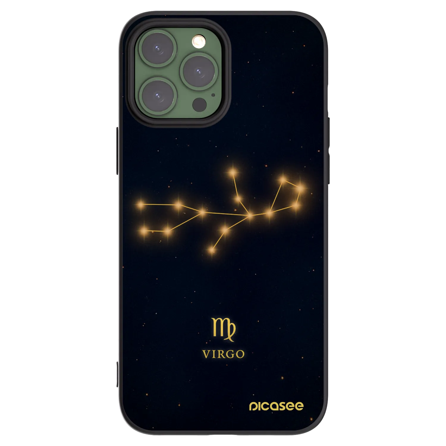 Picasee Μαύρη θήκη σιλικόνης για Apple iPhone 13 Pro Max - VIRGO