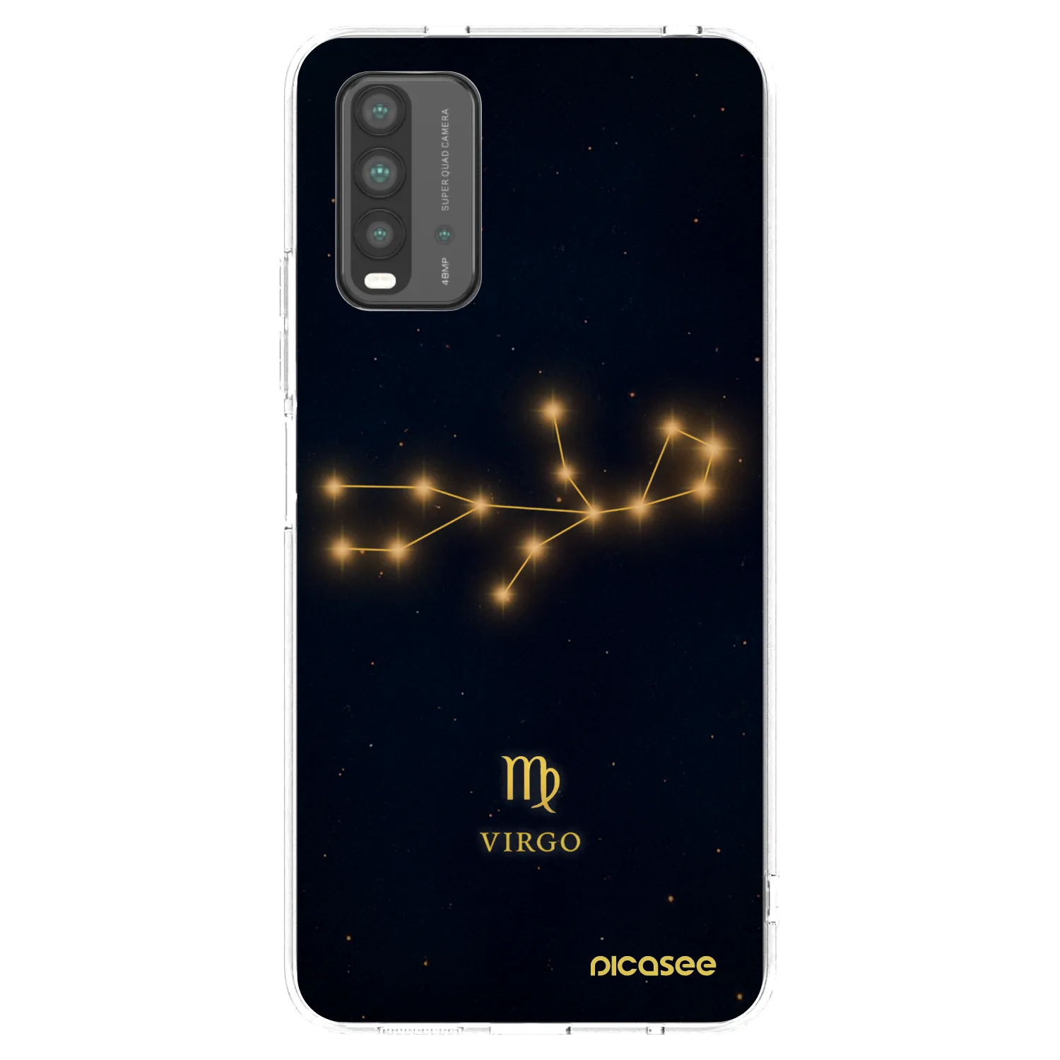 Picasee Μαύρη θήκη σιλικόνης για Xiaomi Redmi 9T - VIRGO