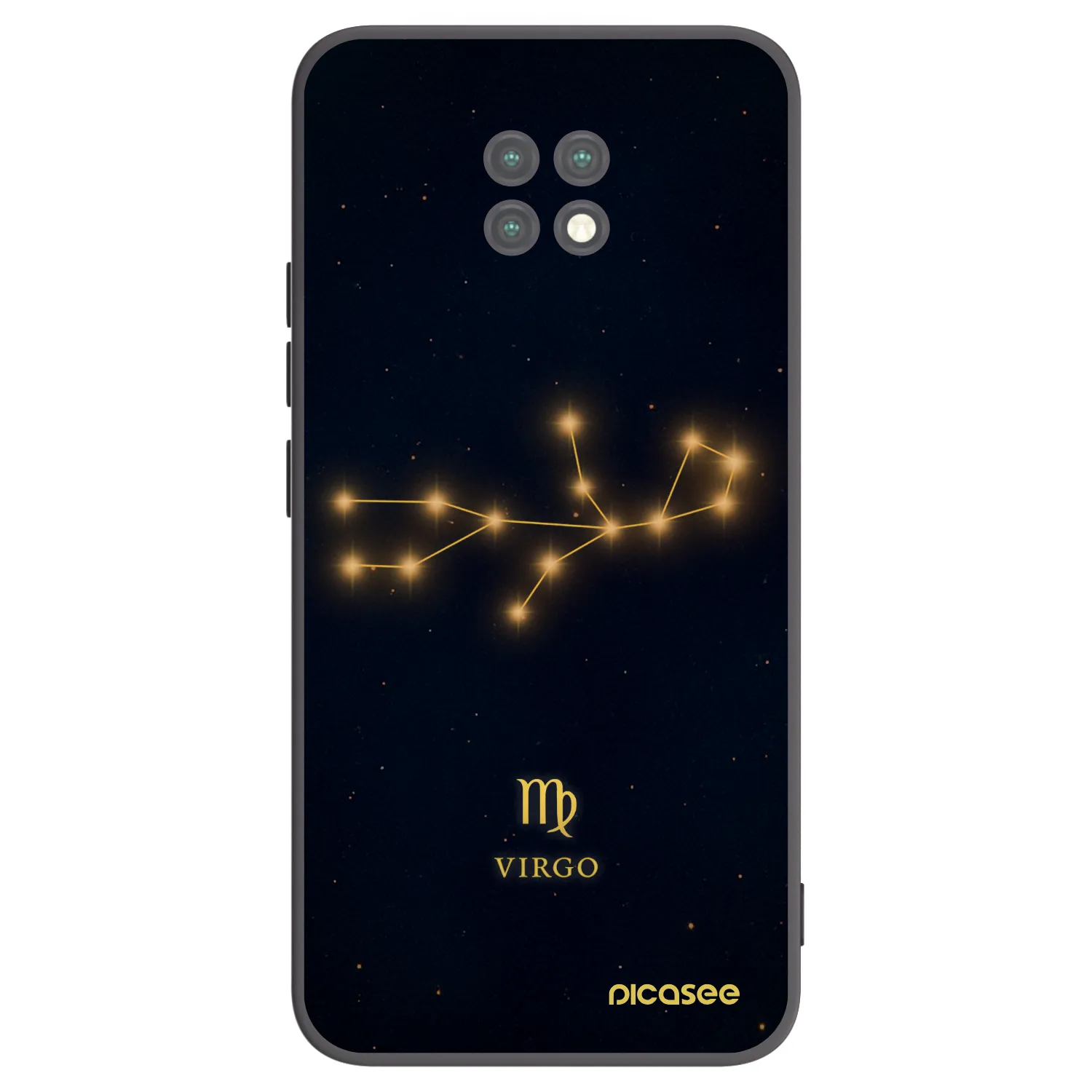 Picasee Μαύρη θήκη σιλικόνης για Xiaomi Redmi Note 9T - VIRGO