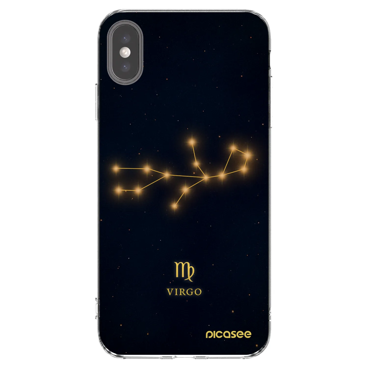 Picasee διαφανής θήκη σιλικόνης Apple iPhone XS Max - VIRGO