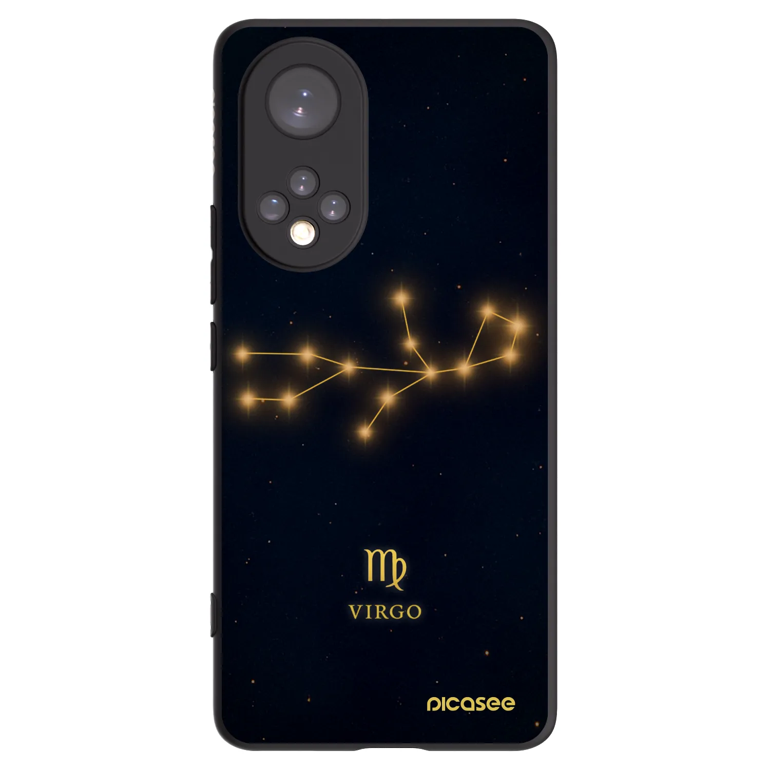 Picasee Μαύρη θήκη σιλικόνης για Honor 50 5G - VIRGO
