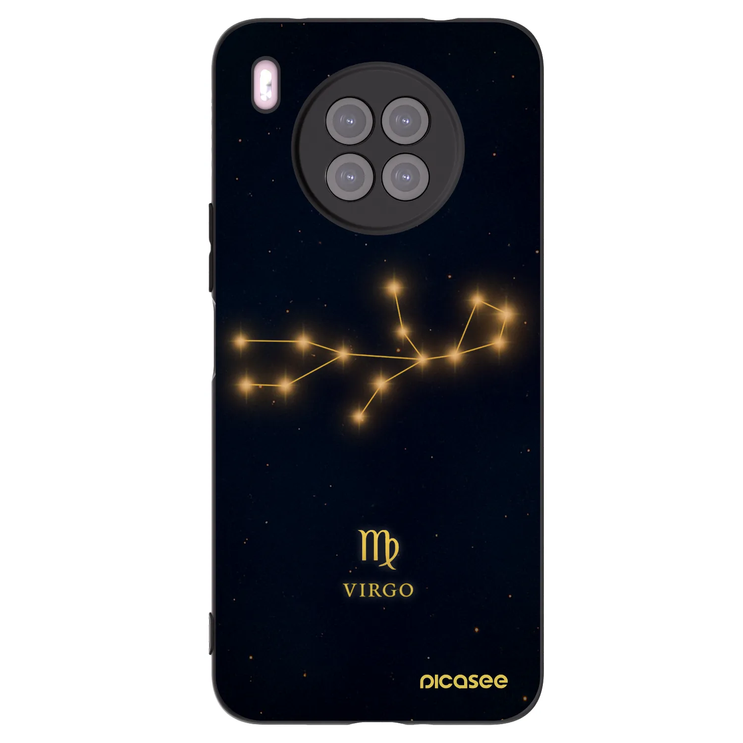 Picasee Μαύρη θήκη σιλικόνης για Huawei Nova 8i - VIRGO