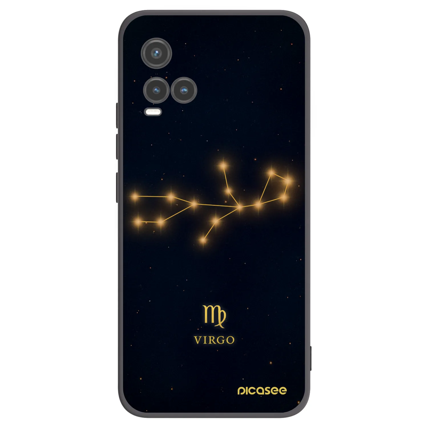 Picasee Μαύρη θήκη σιλικόνης για Vivo Y33s - VIRGO