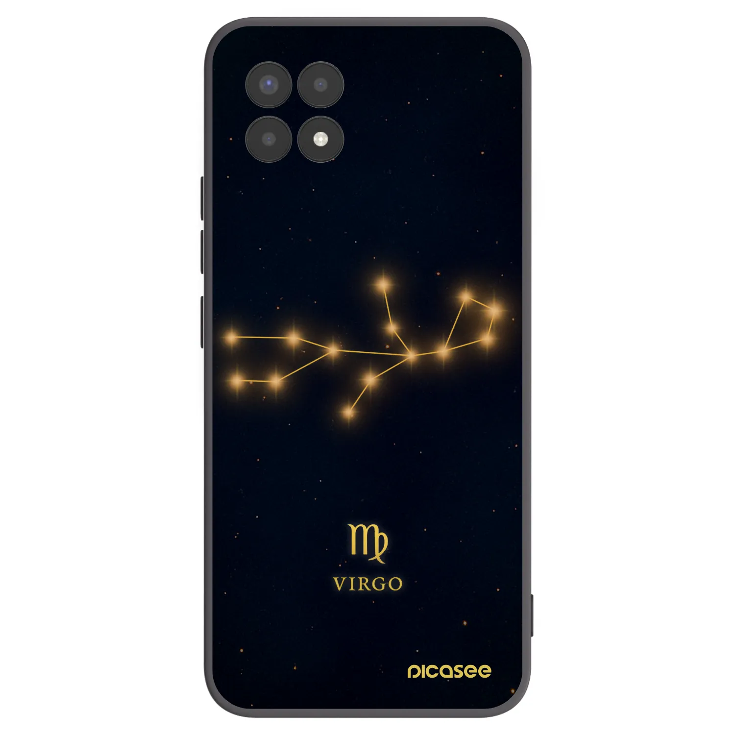 Picasee Μαύρη θήκη σιλικόνης για Realme 8i - VIRGO