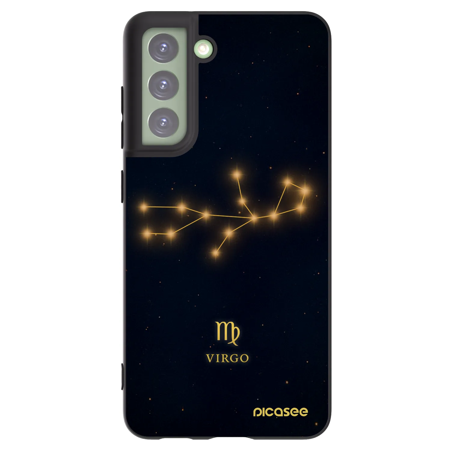 Picasee Μαύρη θήκη σιλικόνης για Samsung Galaxy S21 FE 5G - VIRGO