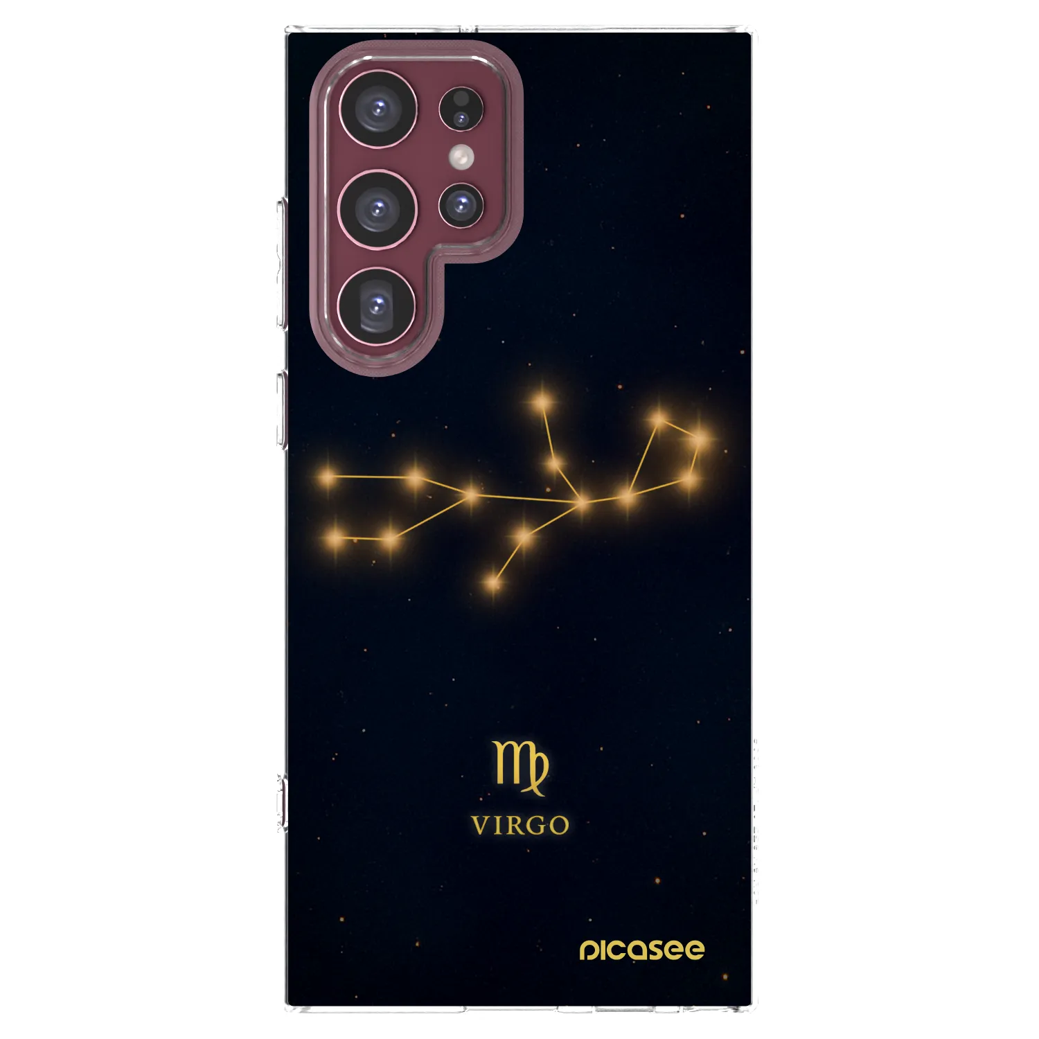 Picasee διαφανής θήκη σιλικόνης Samsung Galaxy S22 Ultra 5G - VIRGO