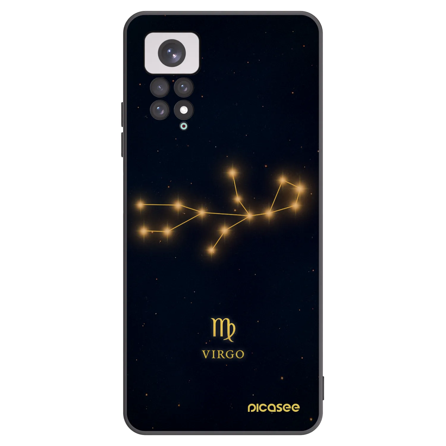 Picasee Μαύρη θήκη σιλικόνης για Xiaomi Redmi Note 11 - VIRGO
