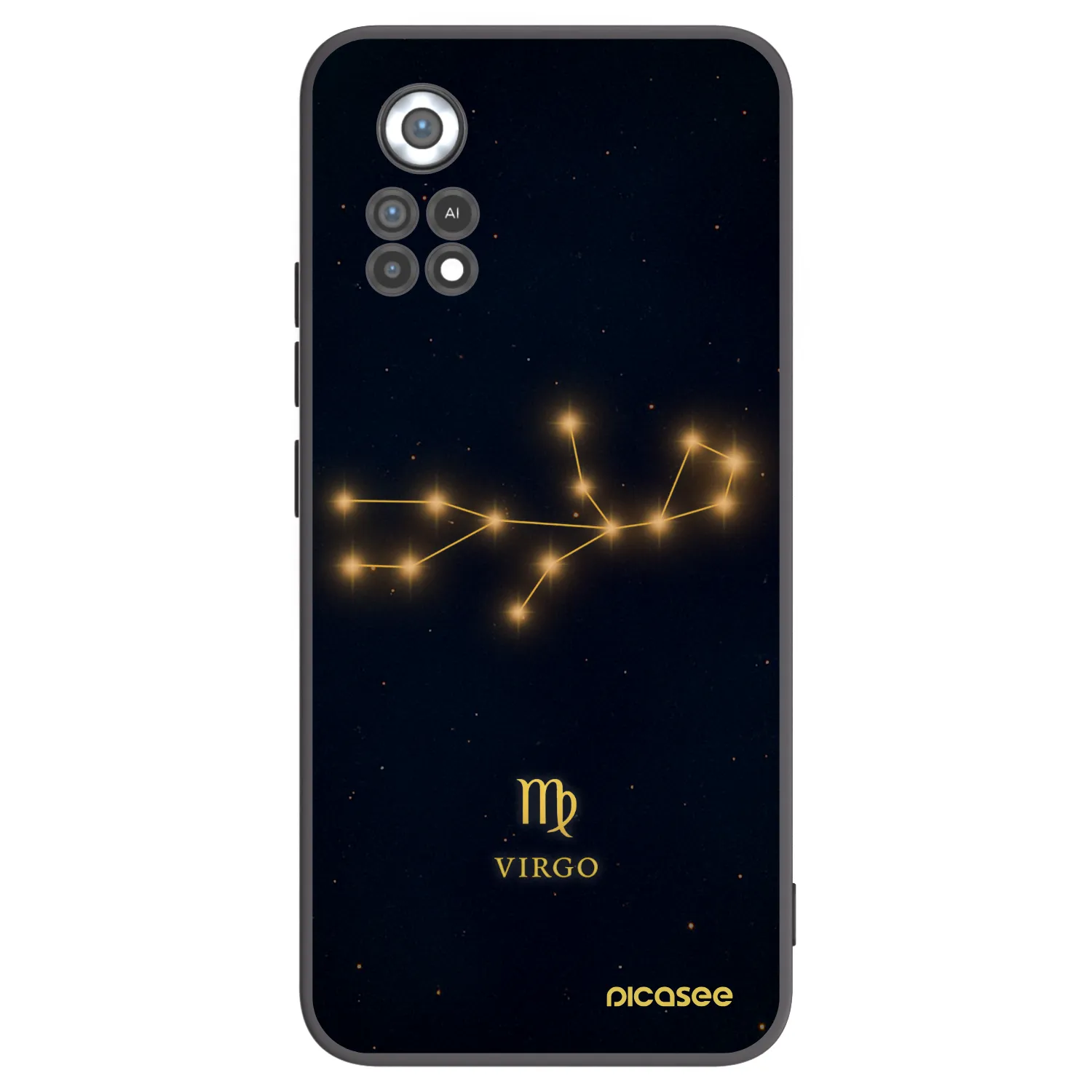 Picasee Μαύρη θήκη σιλικόνης για Xiaomi Poco X4 Pro 5G - VIRGO