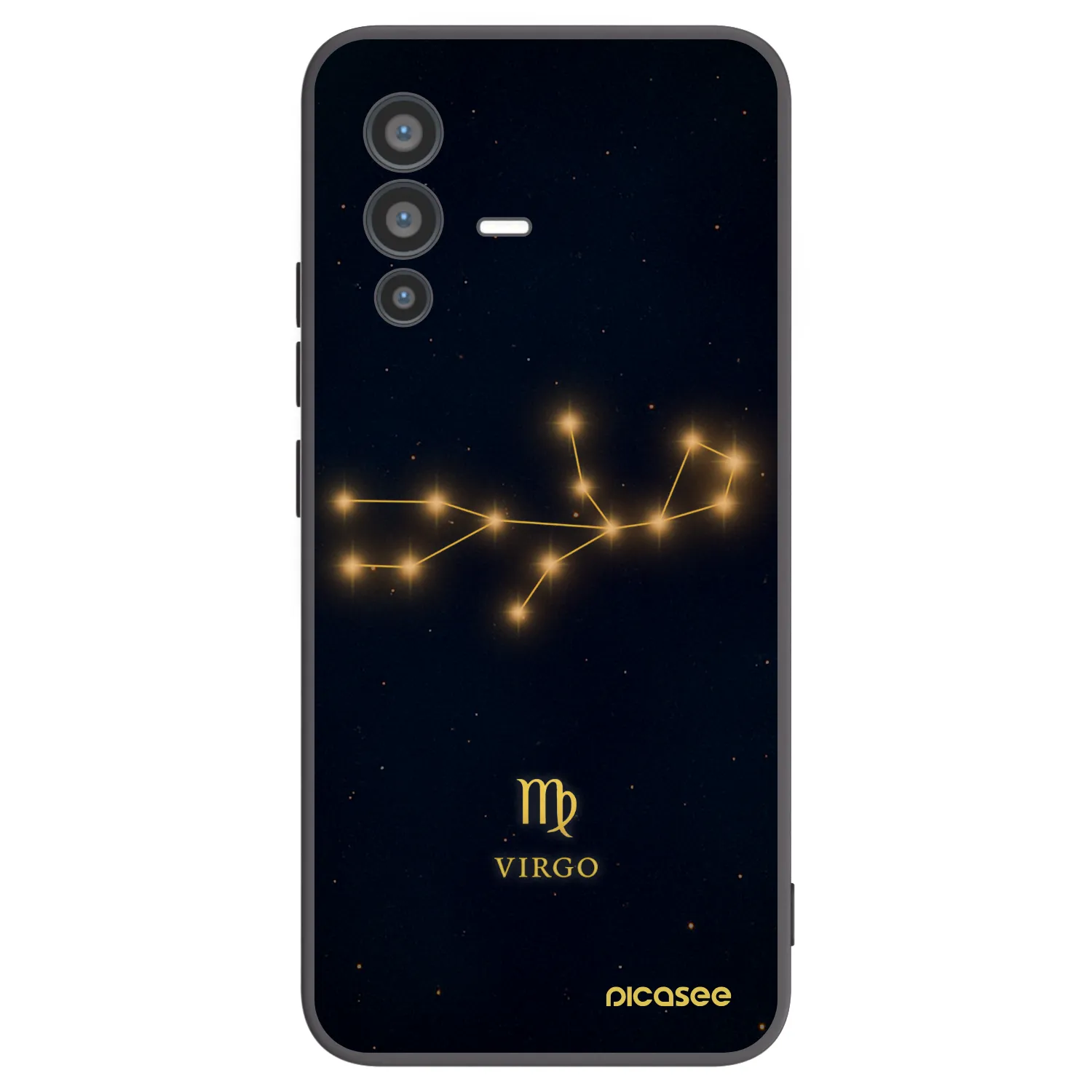 Picasee Μαύρη θήκη σιλικόνης για Vivo V23 5G - VIRGO