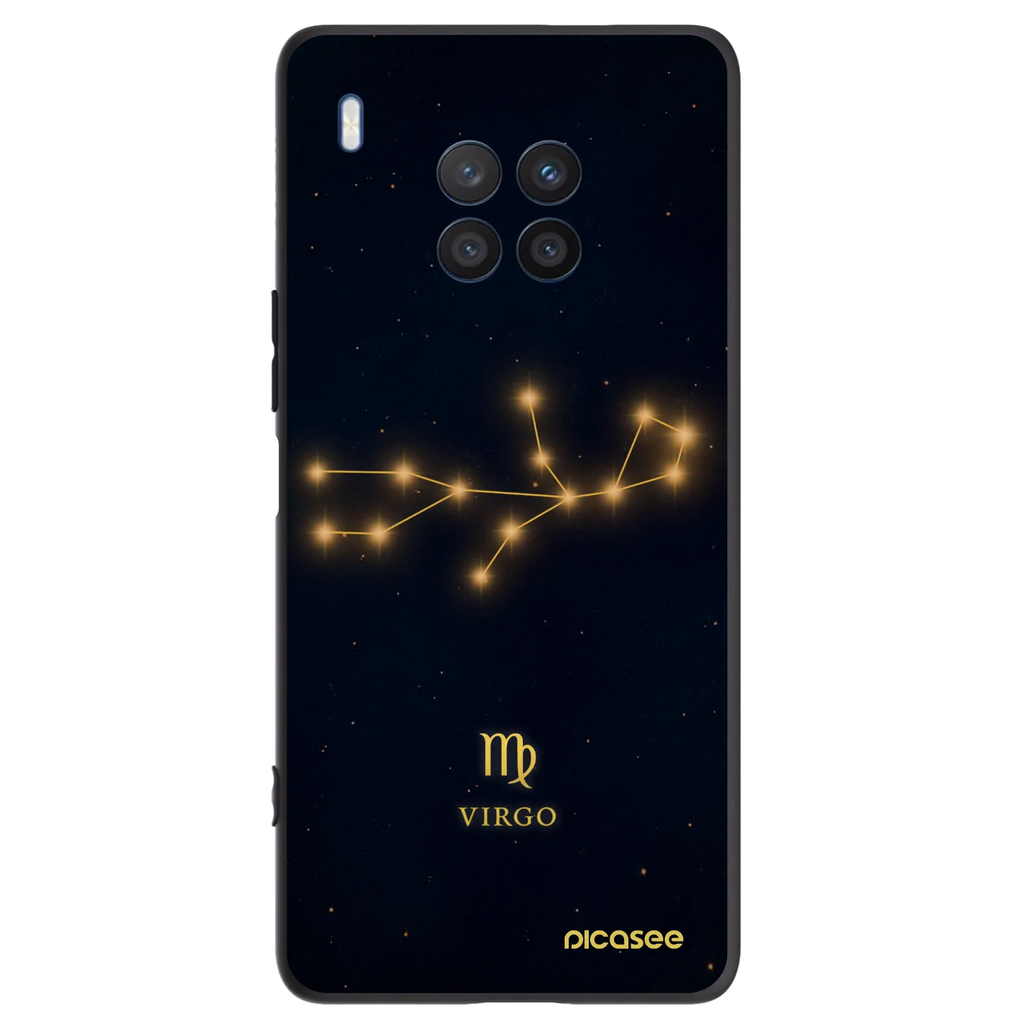 Picasee Μαύρη θήκη σιλικόνης για Honor 50 Lite - VIRGO