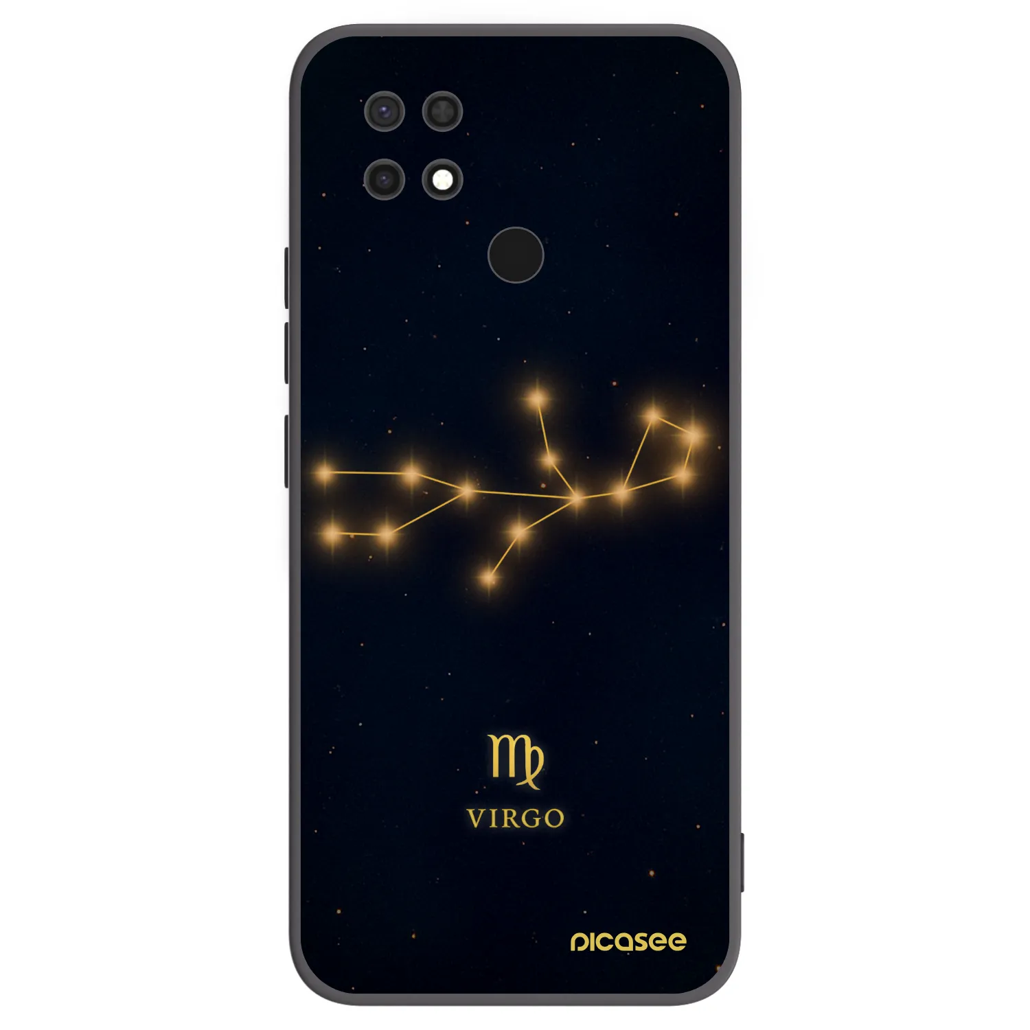 Picasee Μαύρη θήκη σιλικόνης για Xiaomi Redmi 10C - VIRGO