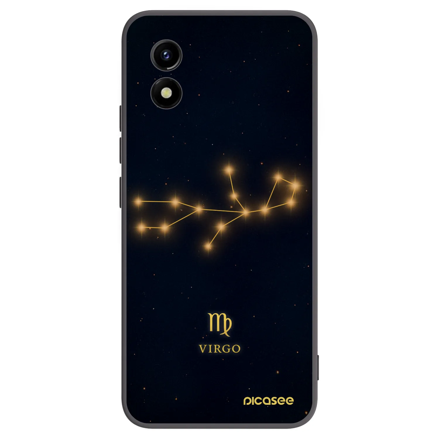 Picasee Μαύρη θήκη σιλικόνης για Vivo Y01 - VIRGO