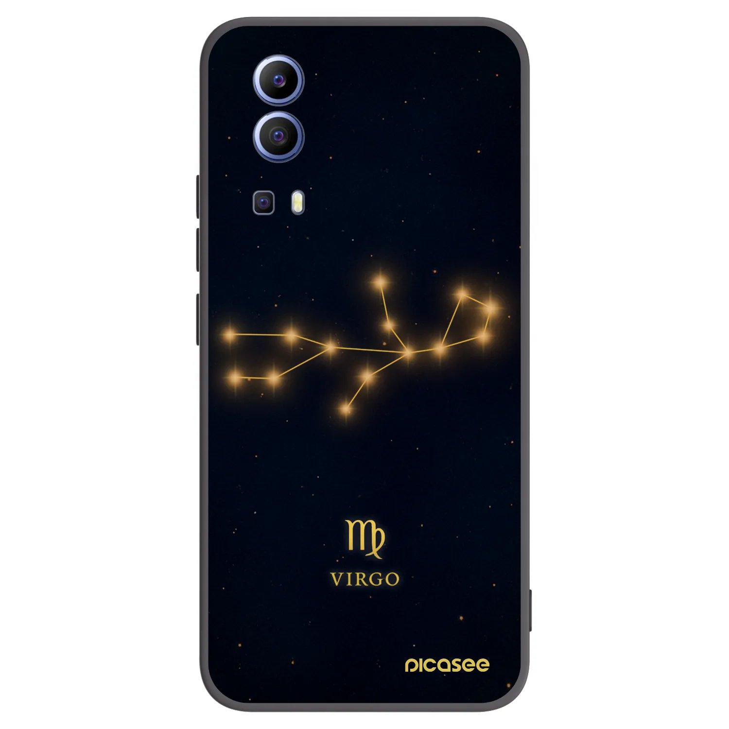 Picasee Μαύρη θήκη σιλικόνης για Vivo Y52 5G - VIRGO