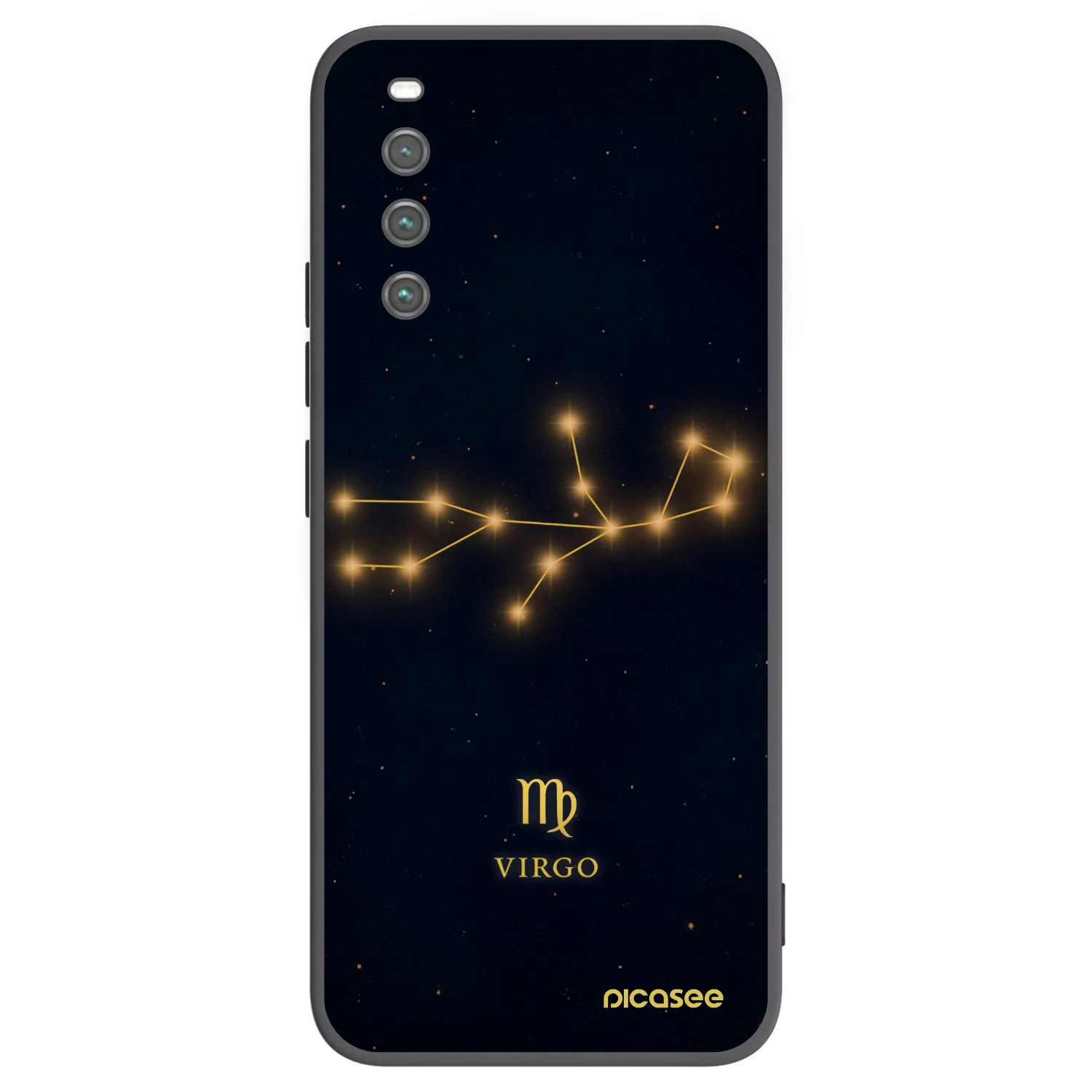 Picasee Μαύρη θήκη σιλικόνης για Sony Xperia 10 IV 5G - VIRGO