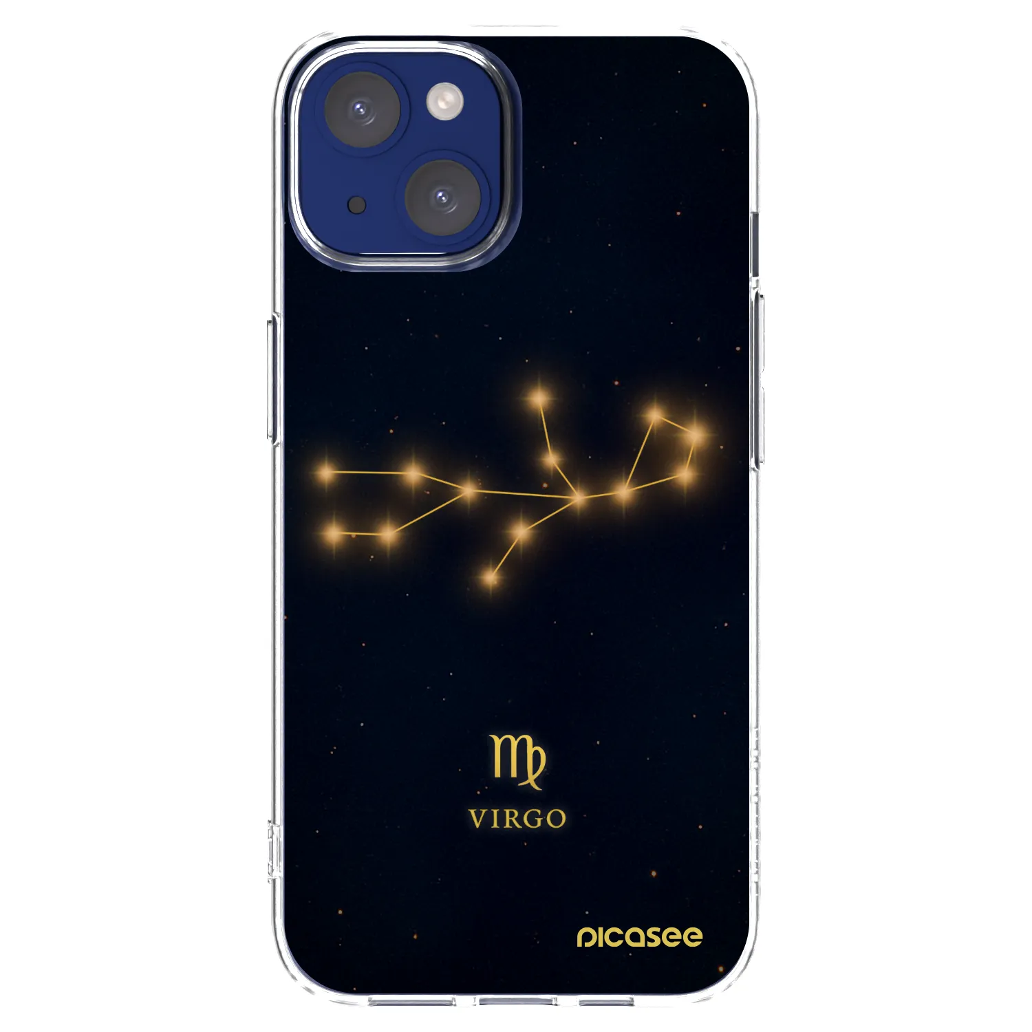 Picasee διαφανής θήκη σιλικόνης Apple iPhone 14 - VIRGO