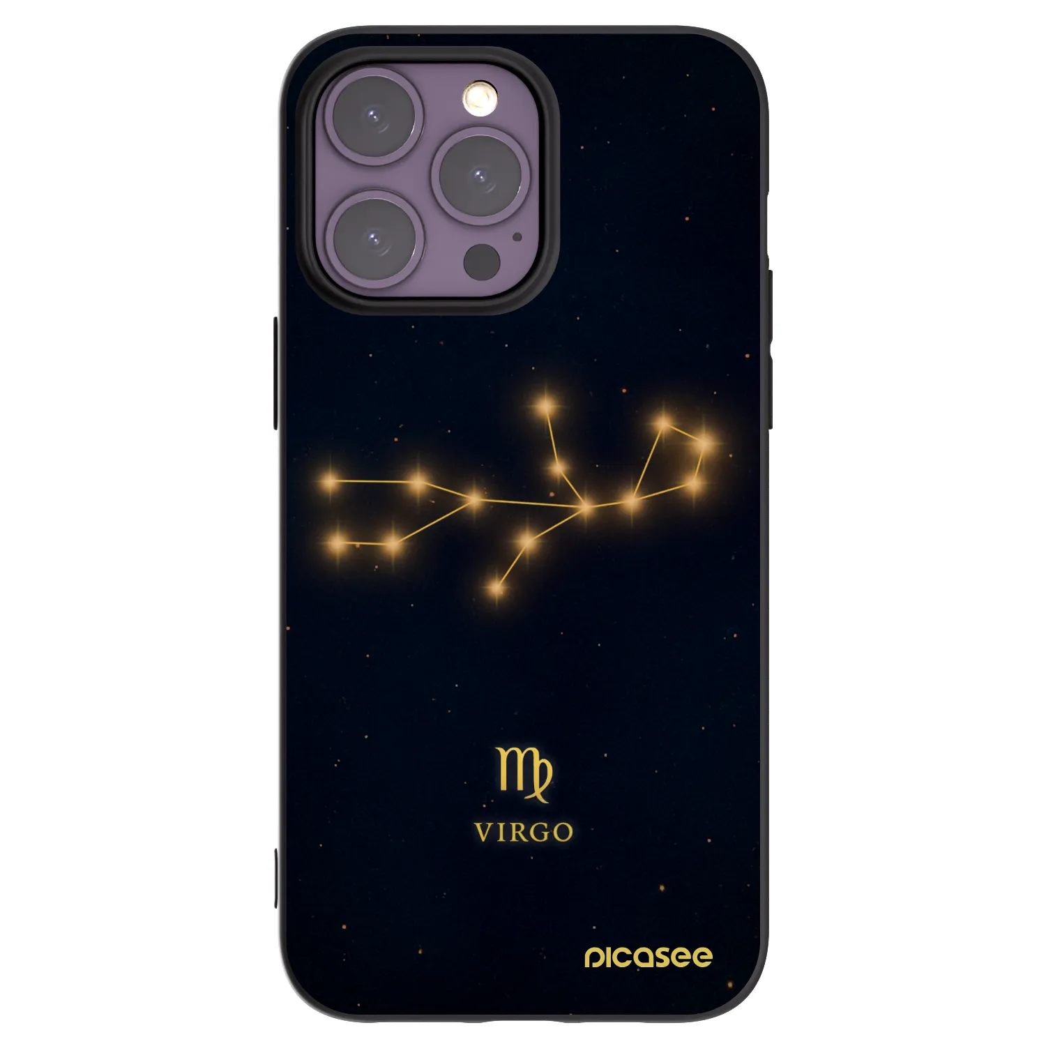 Picasee Μαύρη θήκη σιλικόνης για Apple iPhone 14 Pro Max - VIRGO