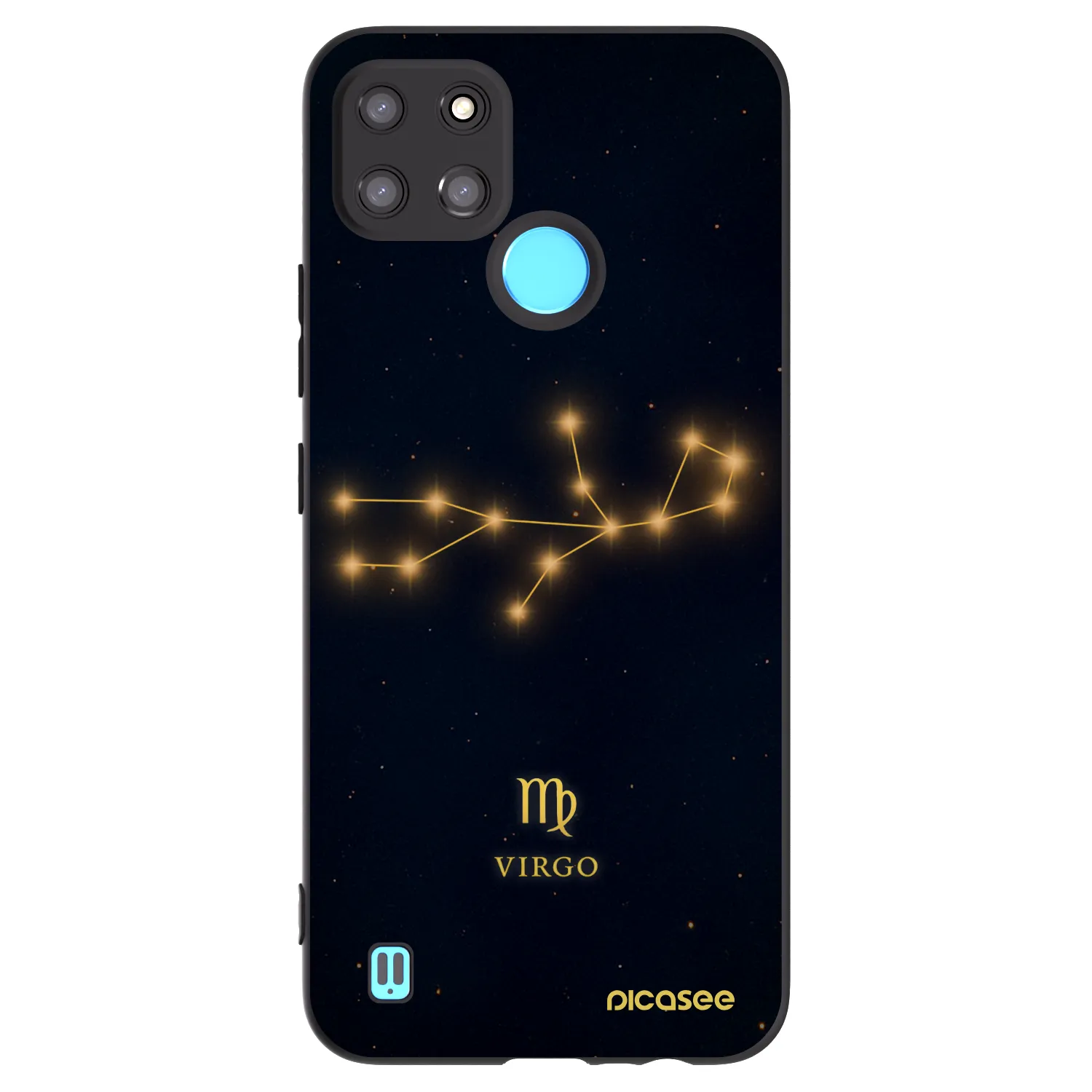 Picasee Μαύρη θήκη σιλικόνης για Realme C21Y - VIRGO