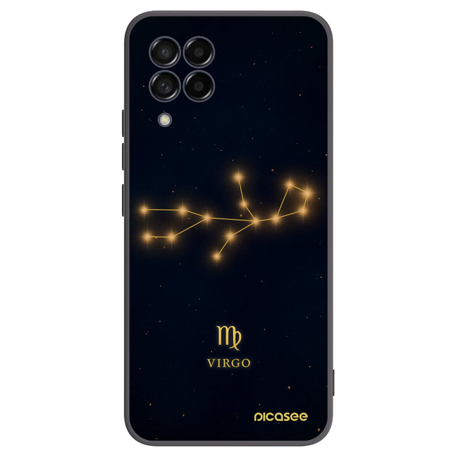 Picasee Μαύρη θήκη σιλικόνης για Samsung Galaxy M53 5G - VIRGO