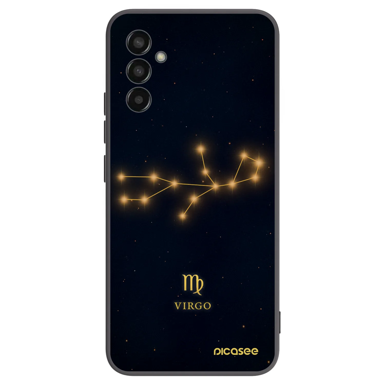 Picasee Μαύρη θήκη σιλικόνης για Samsung Galaxy M13 M135F - VIRGO