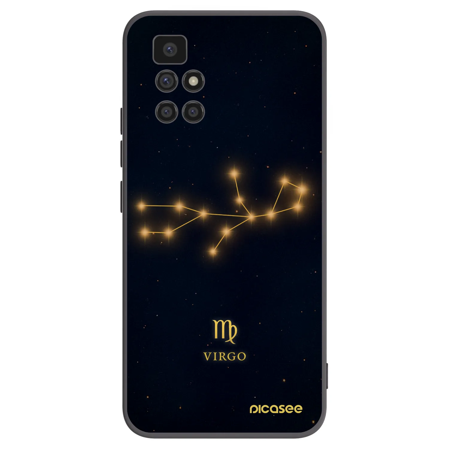 Picasee Μαύρη θήκη σιλικόνης για Xiaomi Redmi 10 (2022) - VIRGO